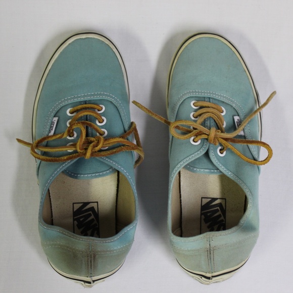 Vans Authentic Skater Sneaker Turquoise & Leather - Picture 6 of 6